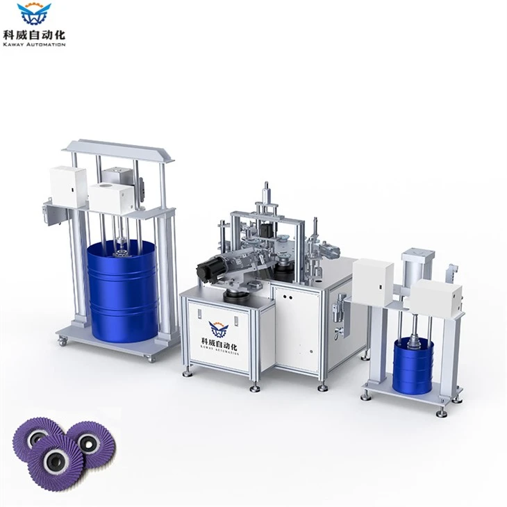 Semi-Automatic Korean Style Flexible Flap Disc Machine